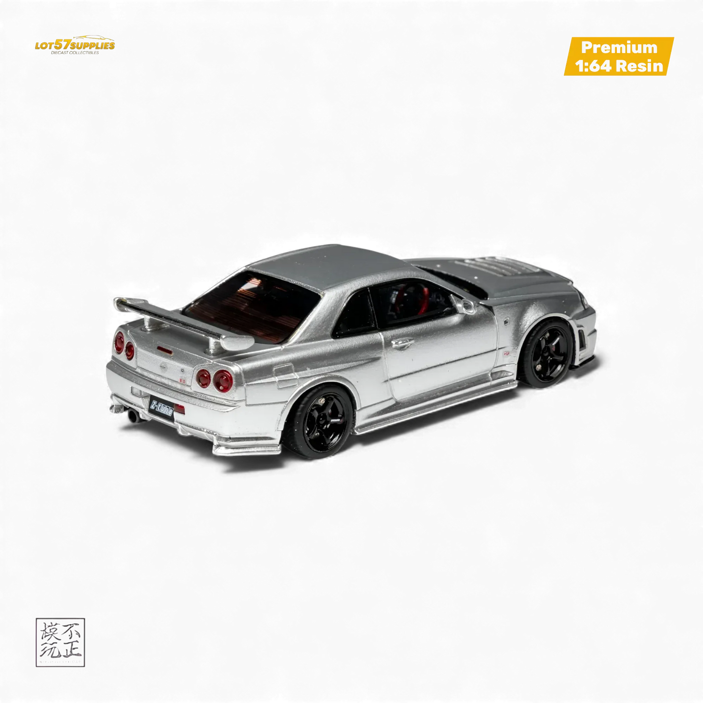 Cars' Lounge Nissan Skyline GT-R R34 NISMO Z-TUNE Silver 1:64 - ToylandEU