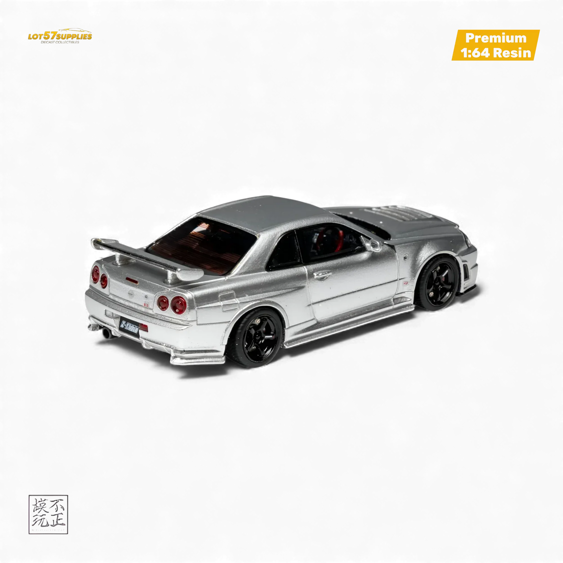 Cars' Lounge Nissan Skyline GT-R R34 NISMO Z-TUNE Silver 1:64 - ToylandEU