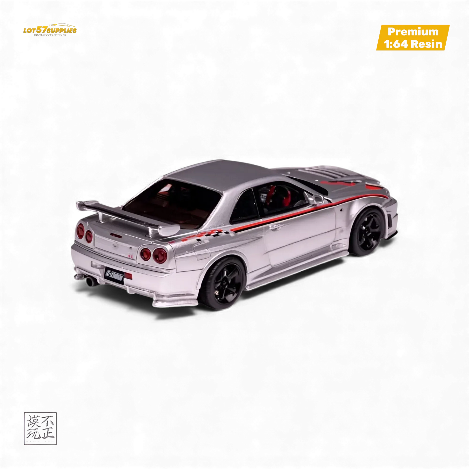 Cars' Lounge Nissan Skyline GT-R R34 Z-TUNE Nismo Edition Silver 1:64 - ToylandEU