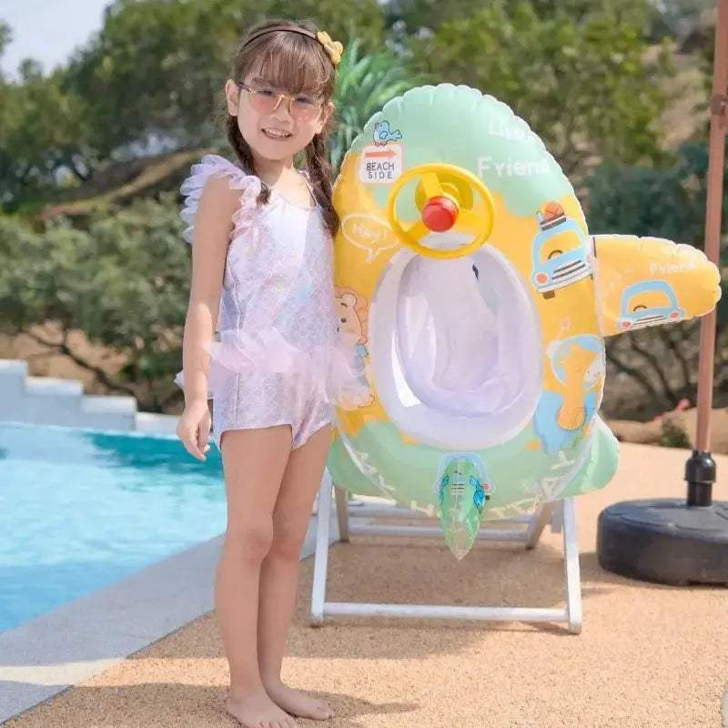  Cartoon Animal Baby Inflatable Pool Seat Durable PVC -  ToylandEU™