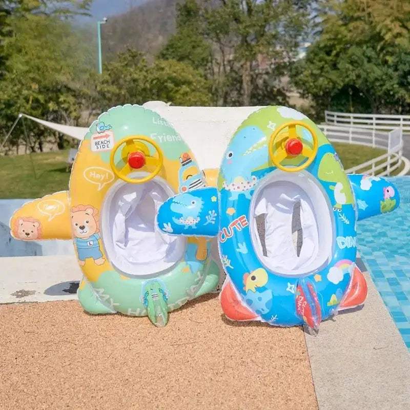  Cartoon Animal Baby Inflatable Pool Seat Durable PVC -  ToylandEU™