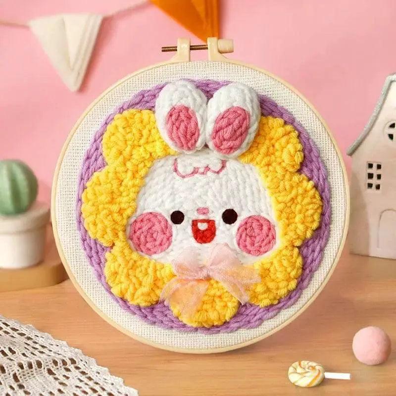  Cartoon Animal DIY Embroidery Kit for Beginners with Soft Yarn -  ToylandEU™