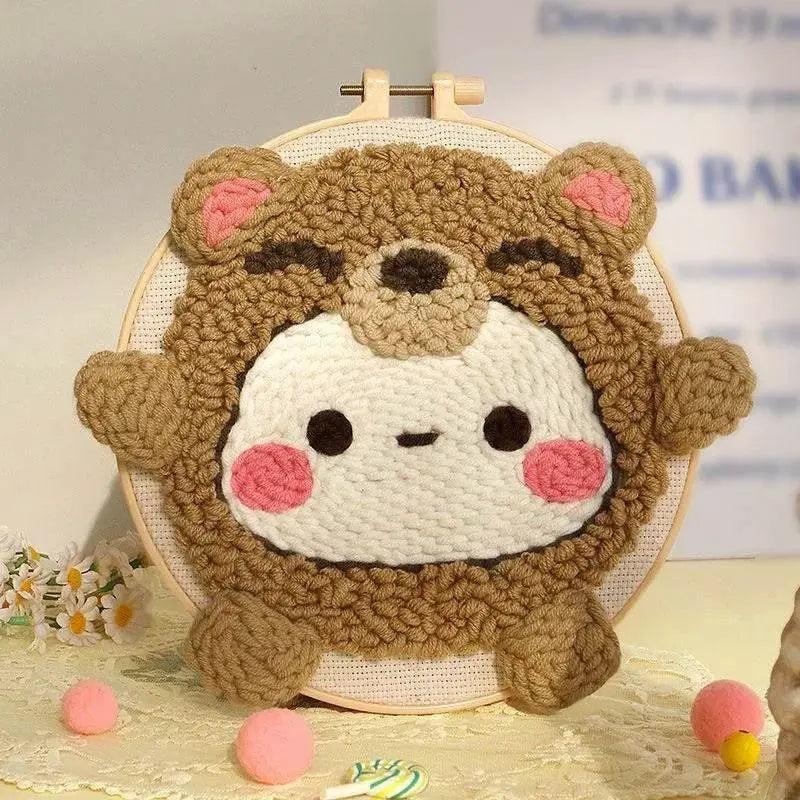  Cartoon Animal DIY Embroidery Kit for Beginners with Soft Yarn -  ToylandEU™