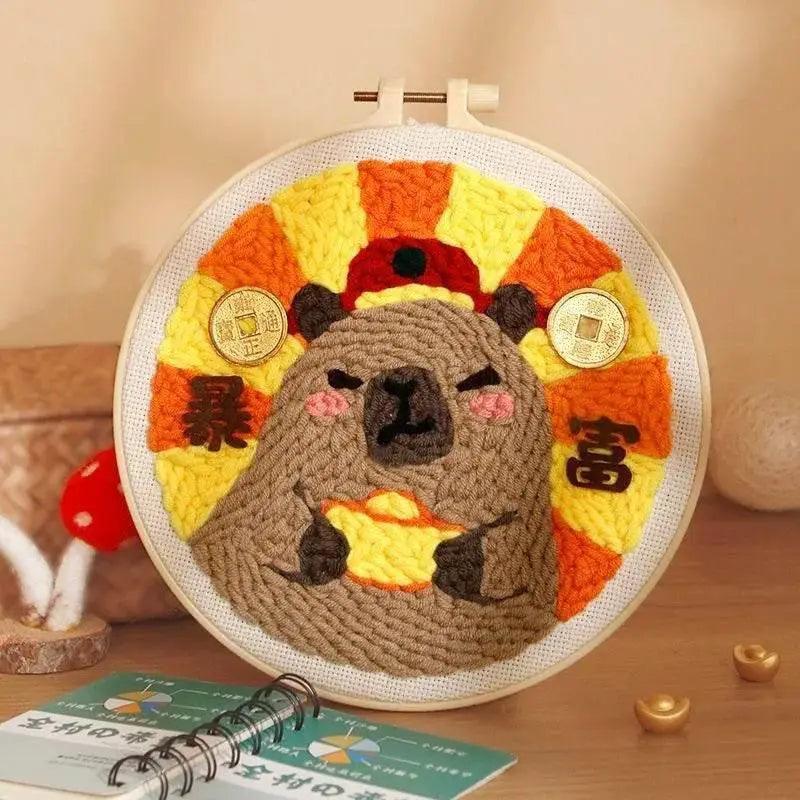  Cartoon Animal DIY Embroidery Kit for Beginners with Soft Yarn -  ToylandEU™