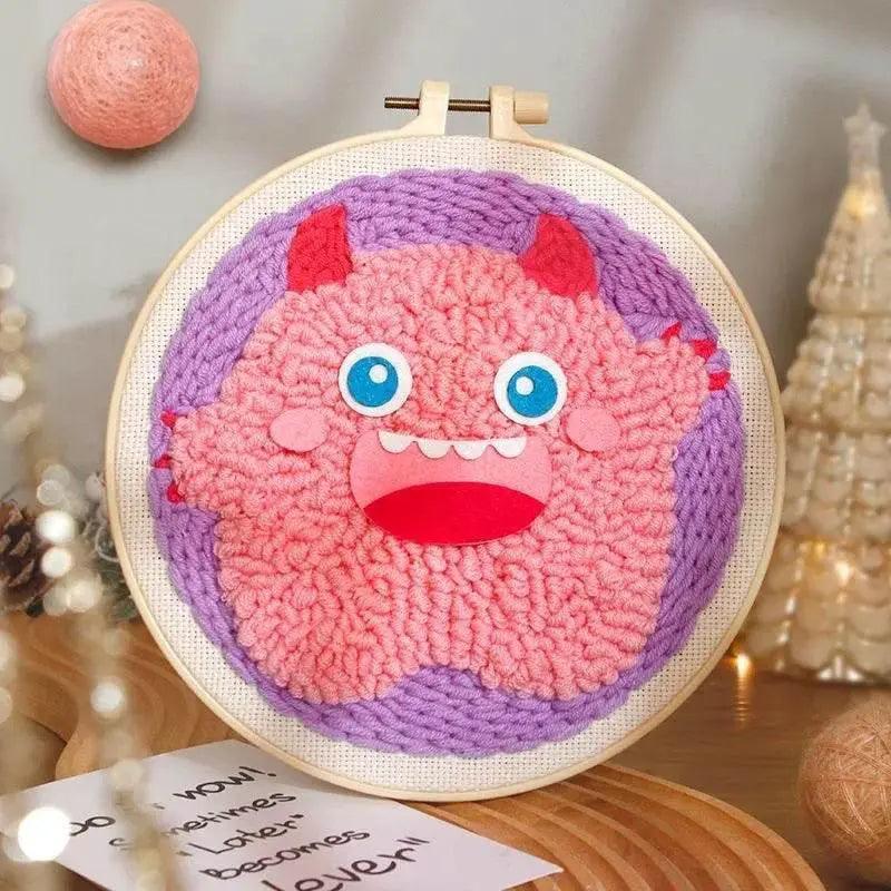  Cartoon Animal DIY Embroidery Kit for Beginners with Soft Yarn -  ToylandEU™