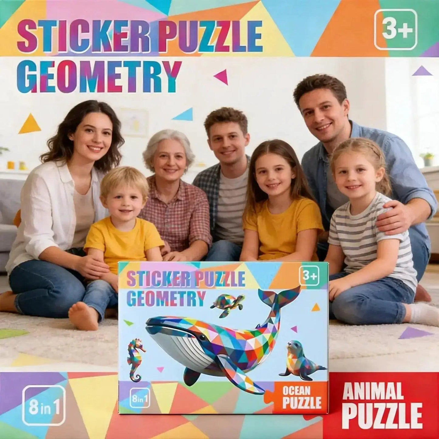  Cartoon Animal Puzzle Stickers Focus Training 3D -  ToylandEU™