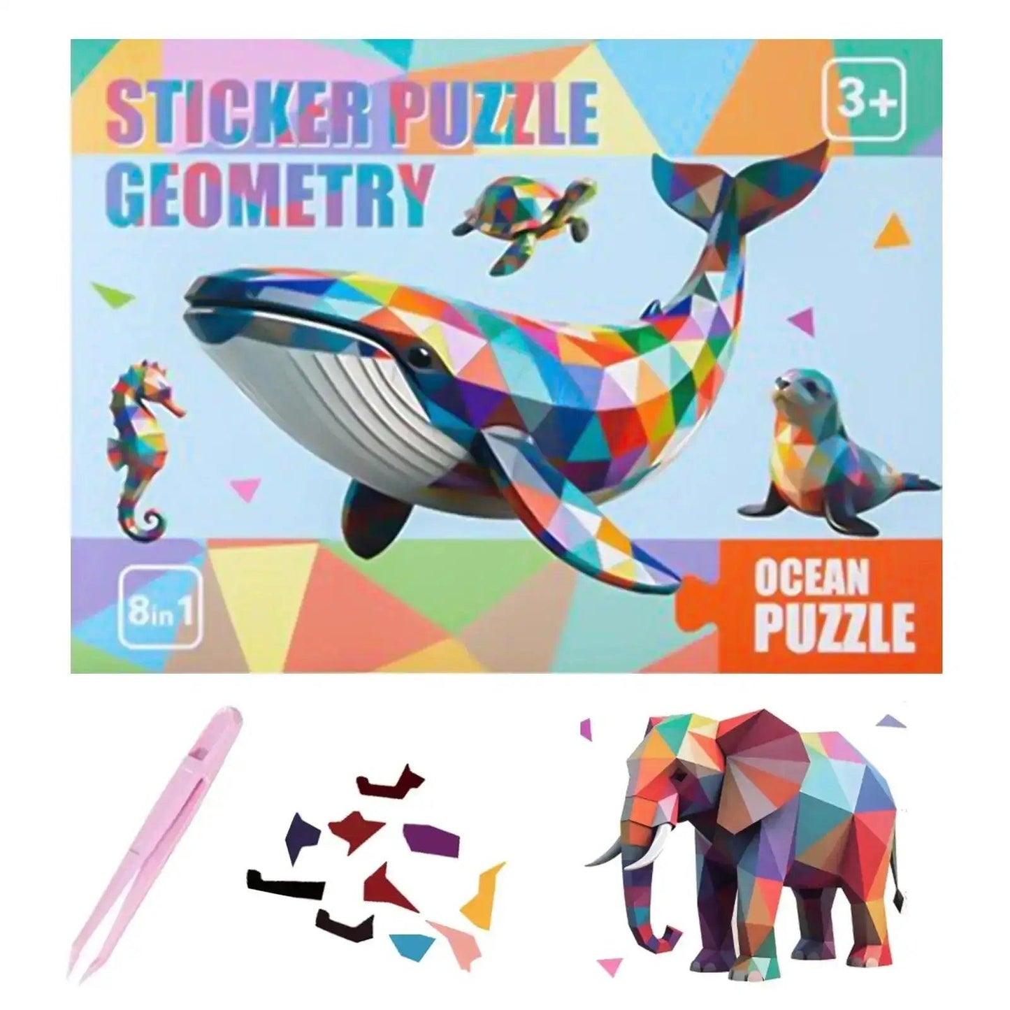  Cartoon Animal Puzzle Stickers Focus Training 3D -  ToylandEU™