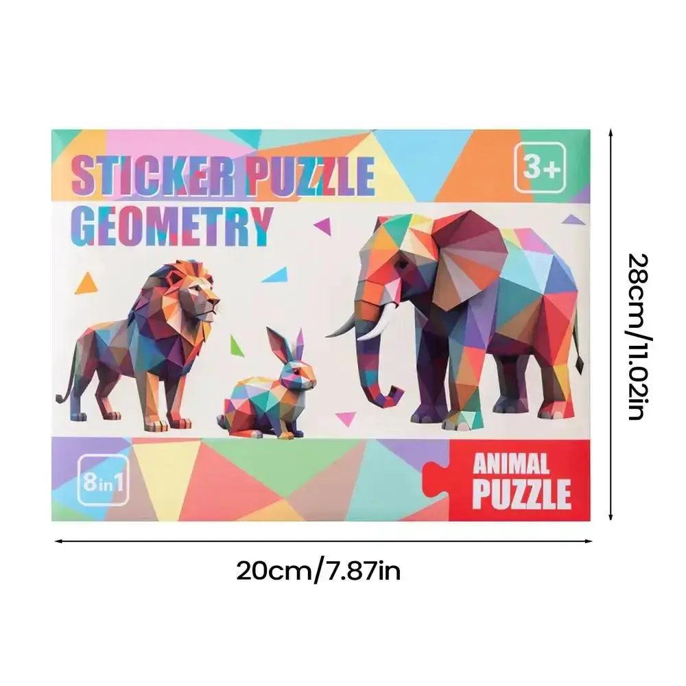  Cartoon Animal Puzzle Stickers Focus Training 3D -  ToylandEU™