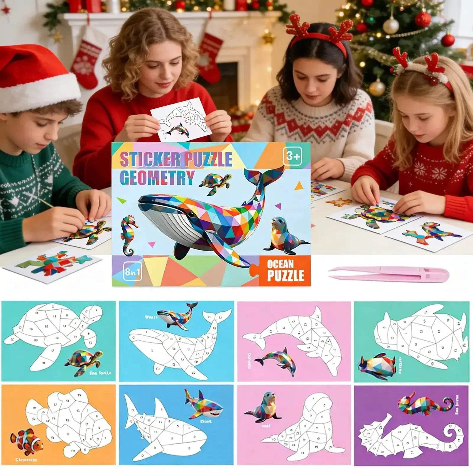 Cartoon Animal Puzzle Stickers For Kids And Adults Focus Training - ToylandEU