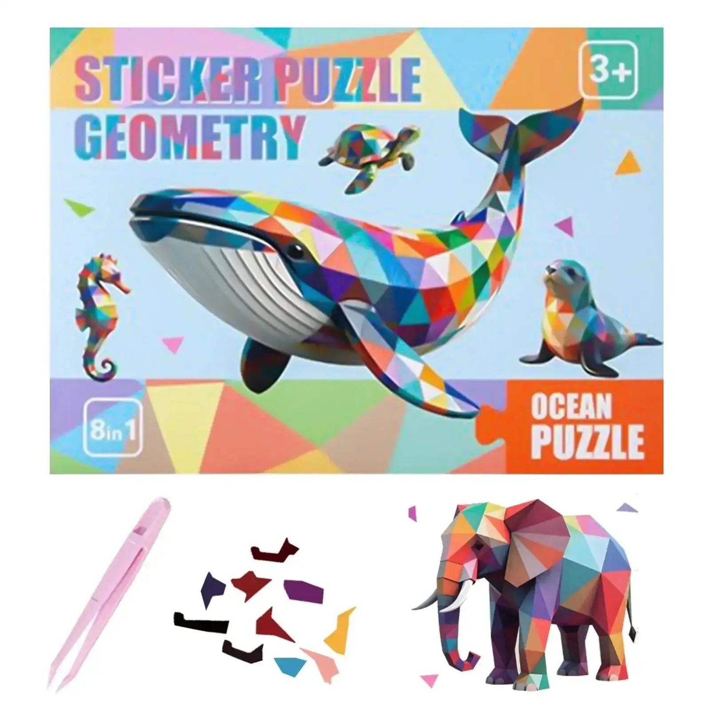 Cartoon Animal Puzzle Stickers For Kids And Adults Focus Training - ToylandEU