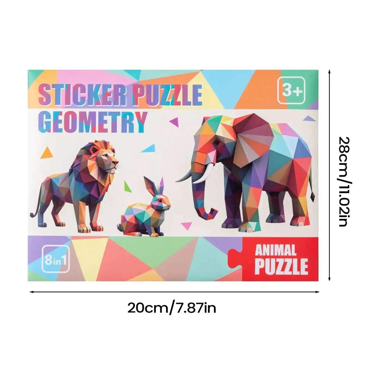 Cartoon Animal Puzzle Stickers For Kids And Adults Focus Training - ToylandEU
