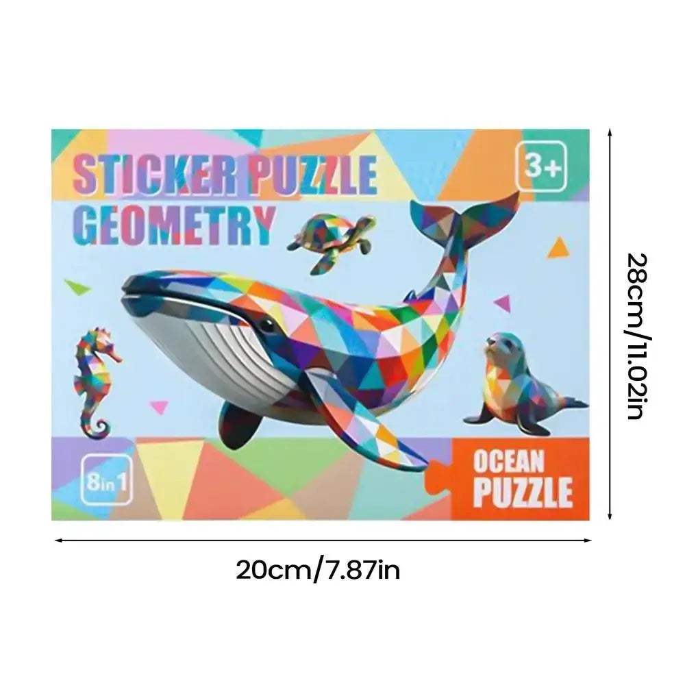 Cartoon Animal Puzzle Stickers For Kids And Adults Focus Training - ToylandEU
