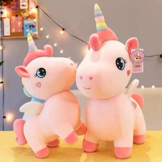  Cartoon Anime Plush Toy Cute Unicorn Pink Embroidery Pony Pillow for Room Decoration Girl Birthday Gift -  ToylandEU™