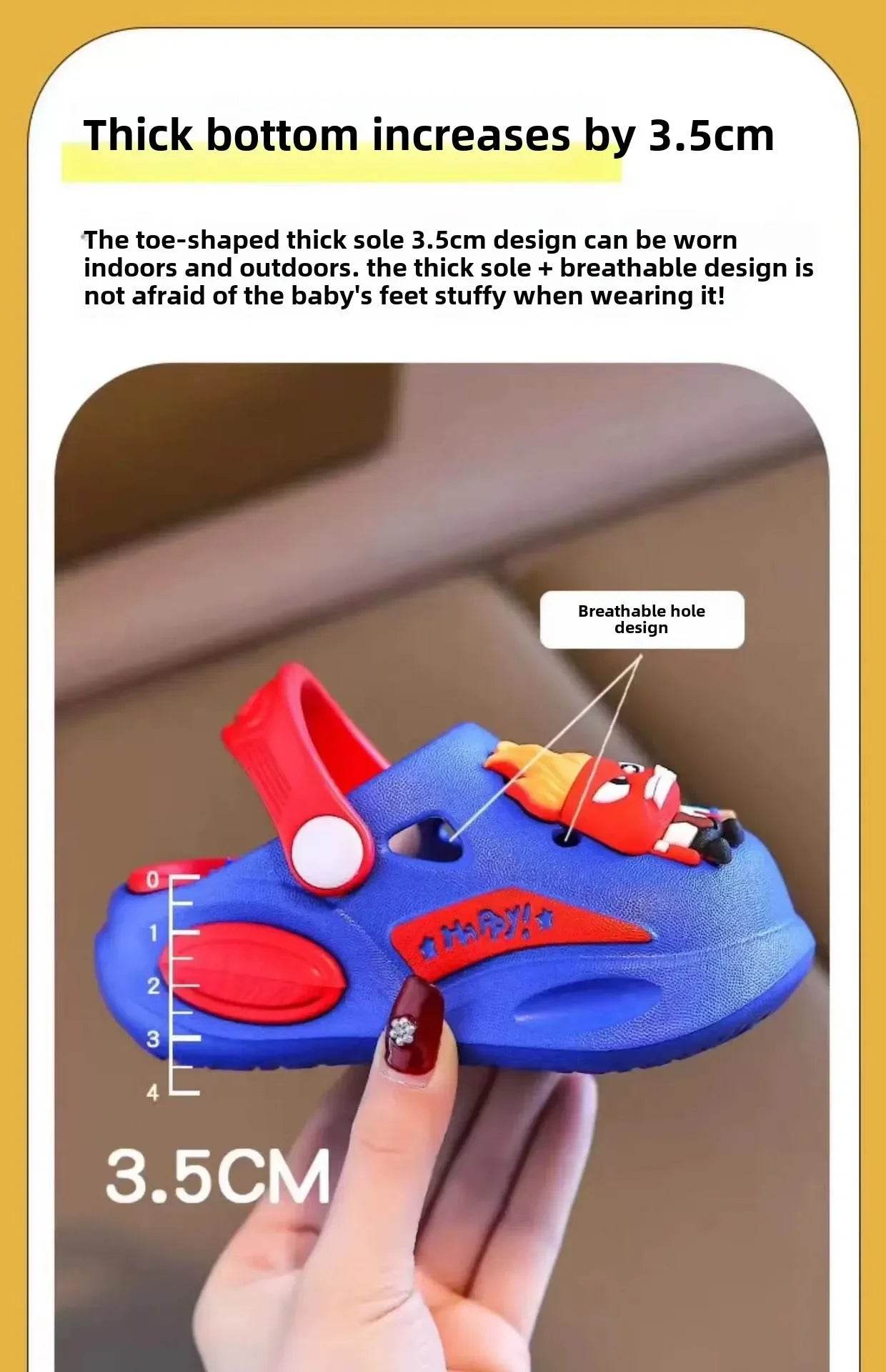 Cartoon Beach Children's Sandals Boys and Girls Summer Shoes - ToylandEU
