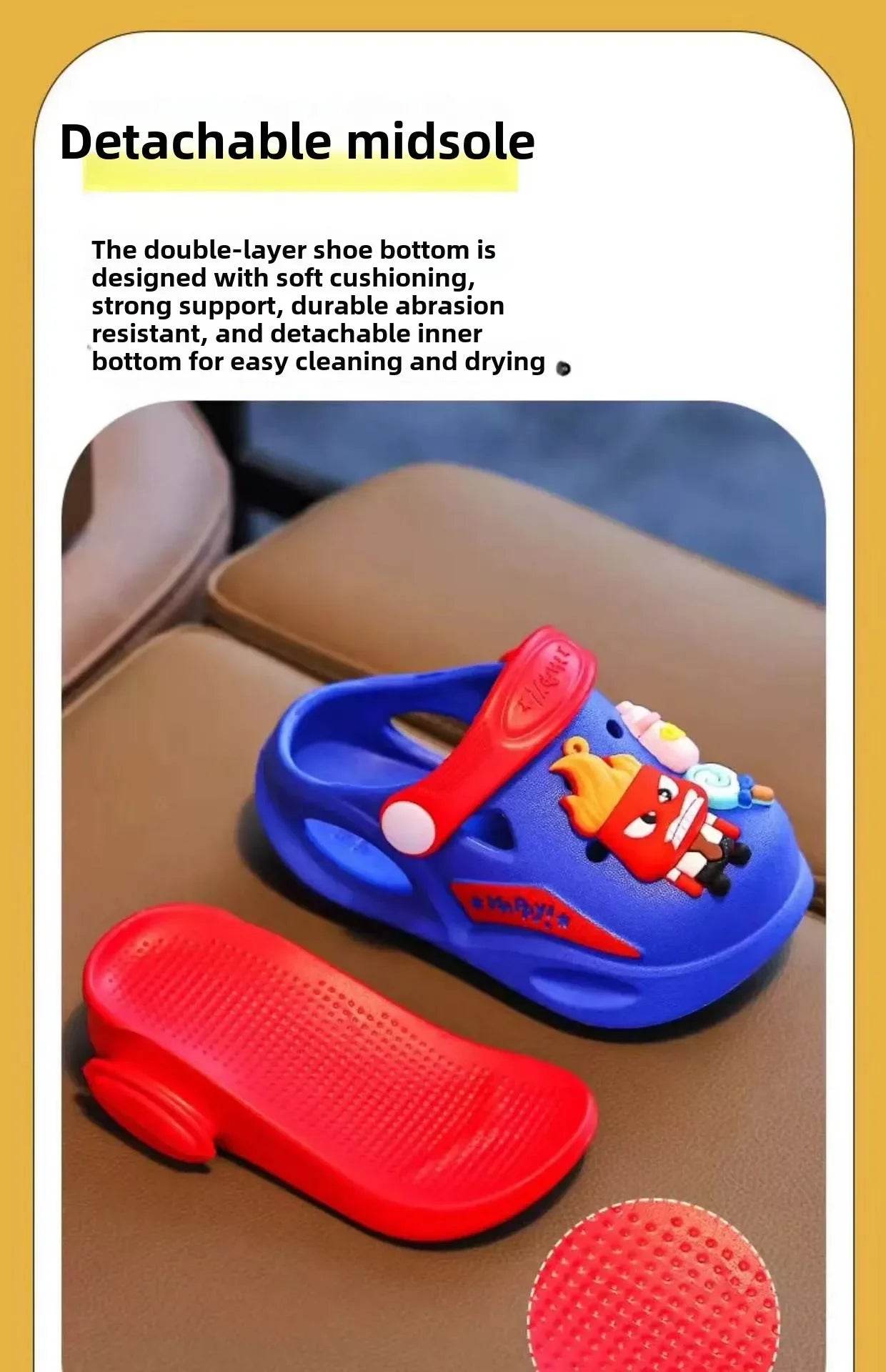 Cartoon Beach Children's Sandals Boys and Girls Summer Shoes - ToylandEU