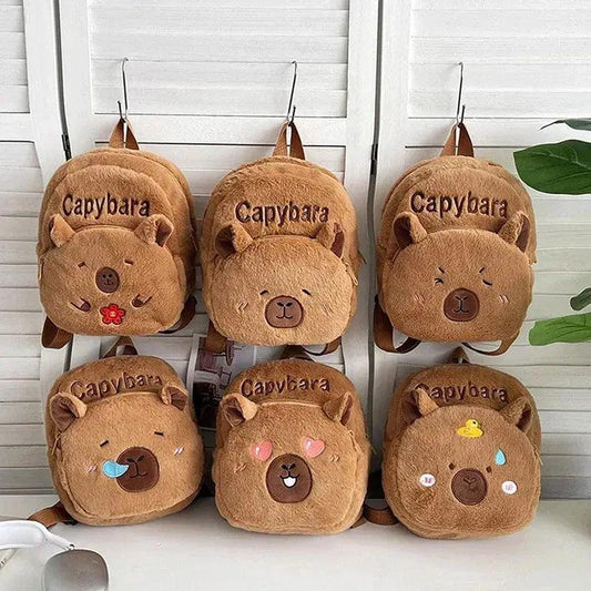  Cartoon Capybara Plush Backpack For Girls Soft Durable -  ToylandEU™