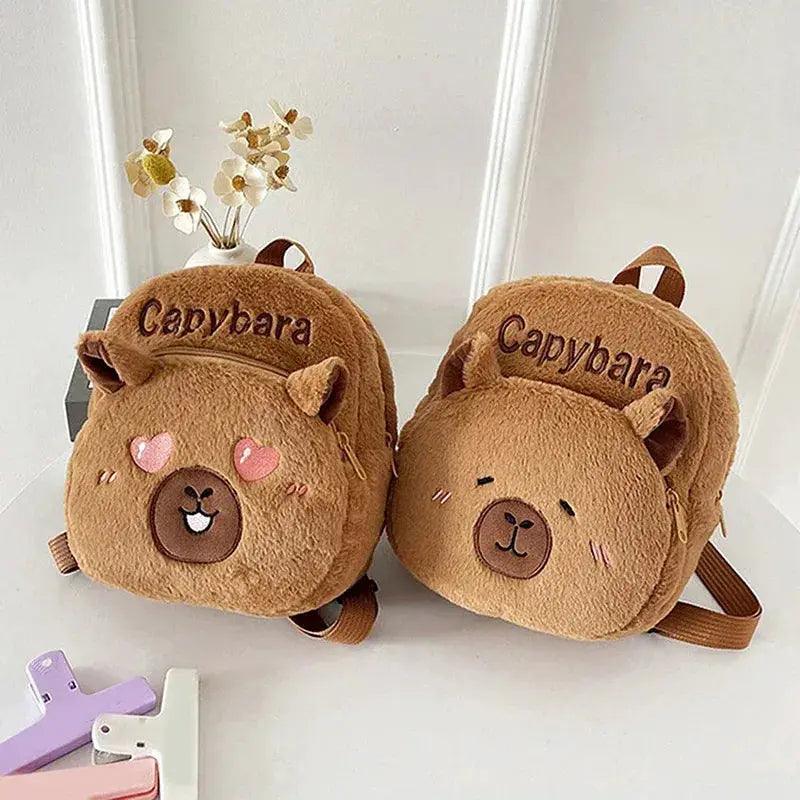  Cartoon Capybara Plush Backpack For Girls Soft Durable -  ToylandEU™