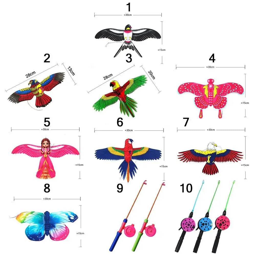 Cartoon Eagle Foldable Children Kite Mini Plastic Toy Kite - ToylandEU
