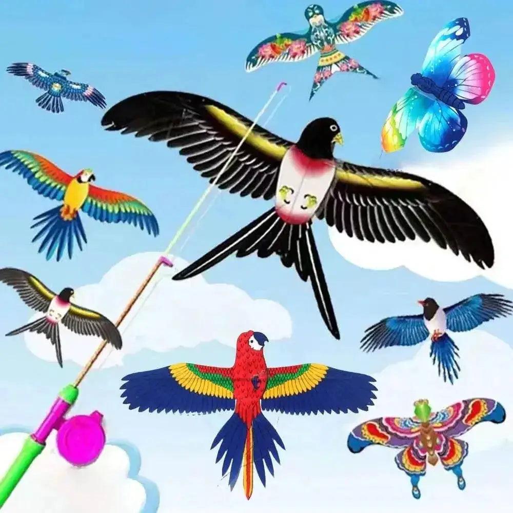  Cartoon Eagle Foldable Children Kite for Outdoor Fun -  ToylandEU™