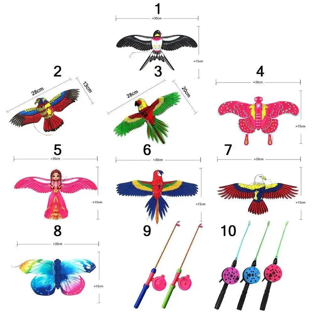  Cartoon Eagle Foldable Children Kite for Outdoor Fun -  ToylandEU™