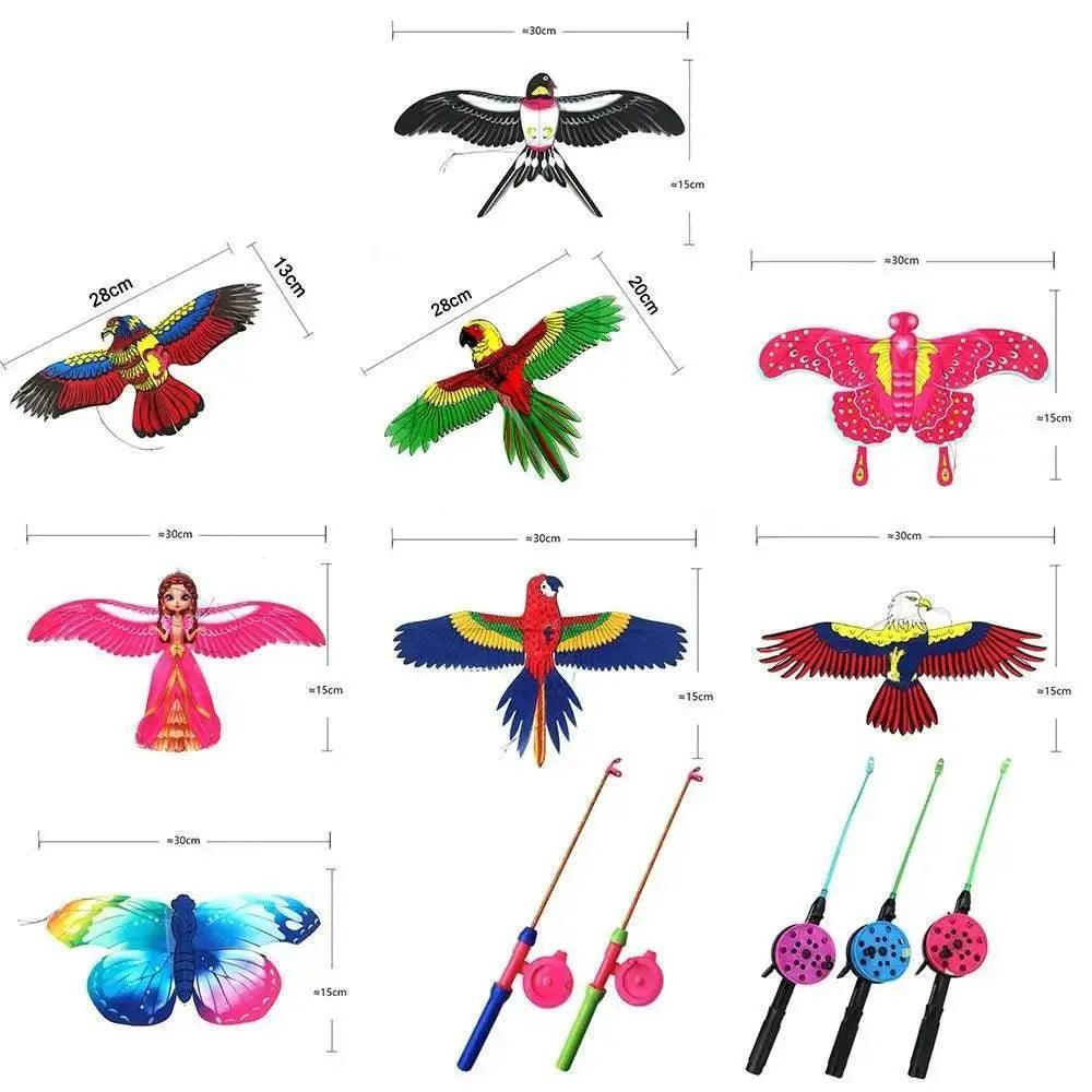  Cartoon Eagle Foldable Children Kite for Outdoor Fun -  ToylandEU™