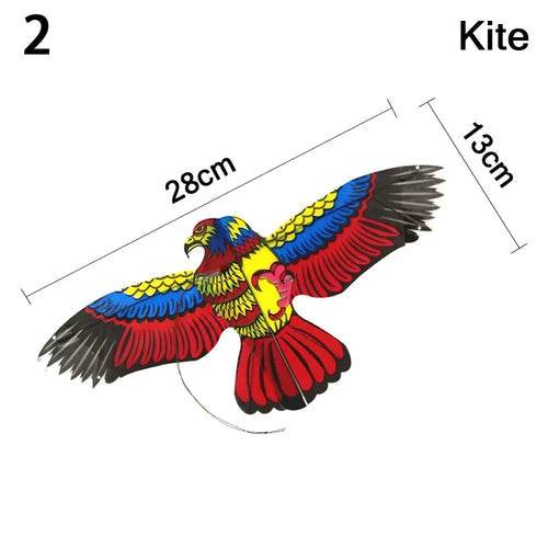 Cartoon Eagle Mini Children's Kite - High Quality, Foldable Plastic Fun - ToylandEU