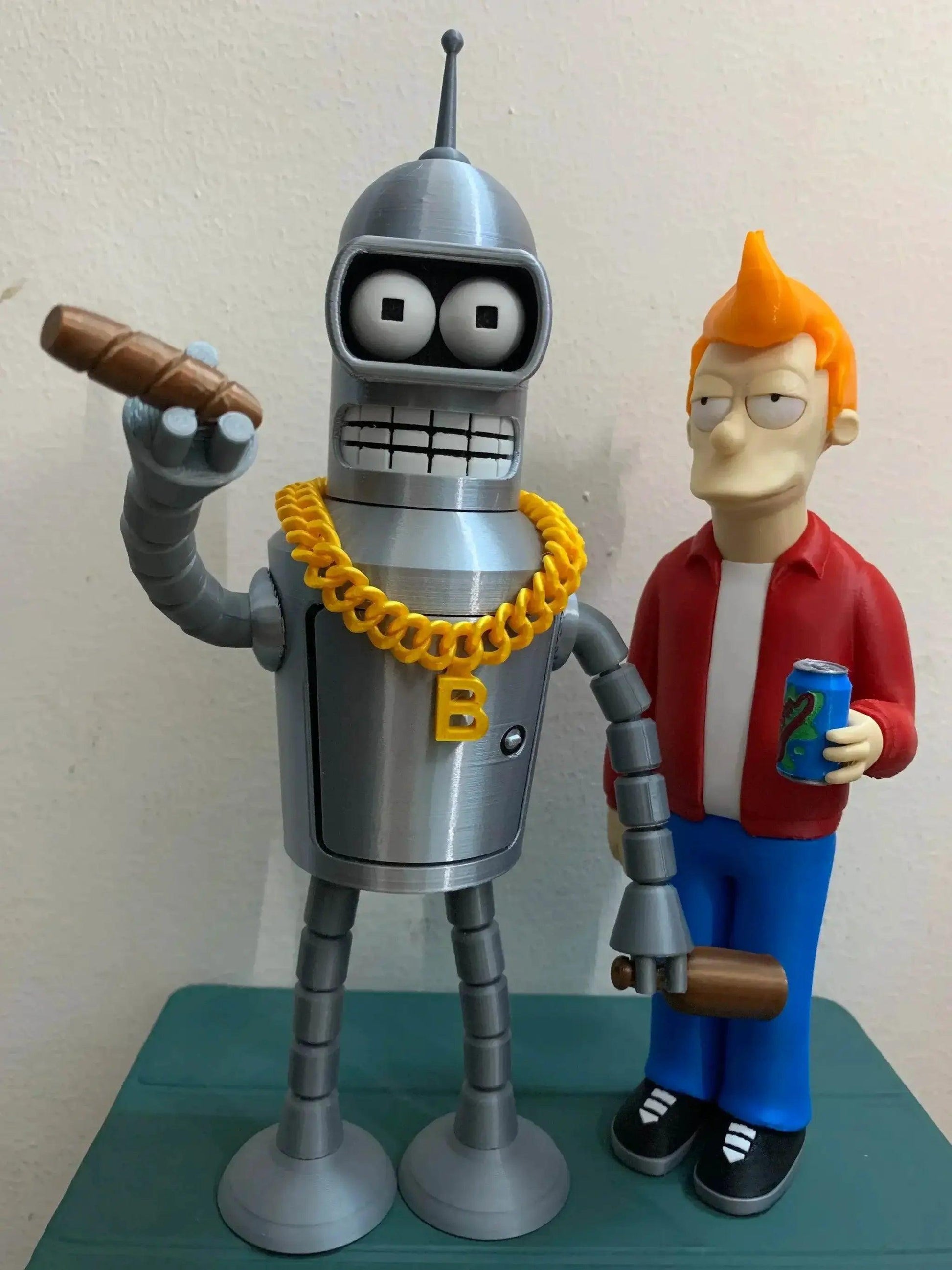  Cartoon Futurama Fry & Bender 3D Printing Action Figure Model Toys Gifts For Kids -  ToylandEU™