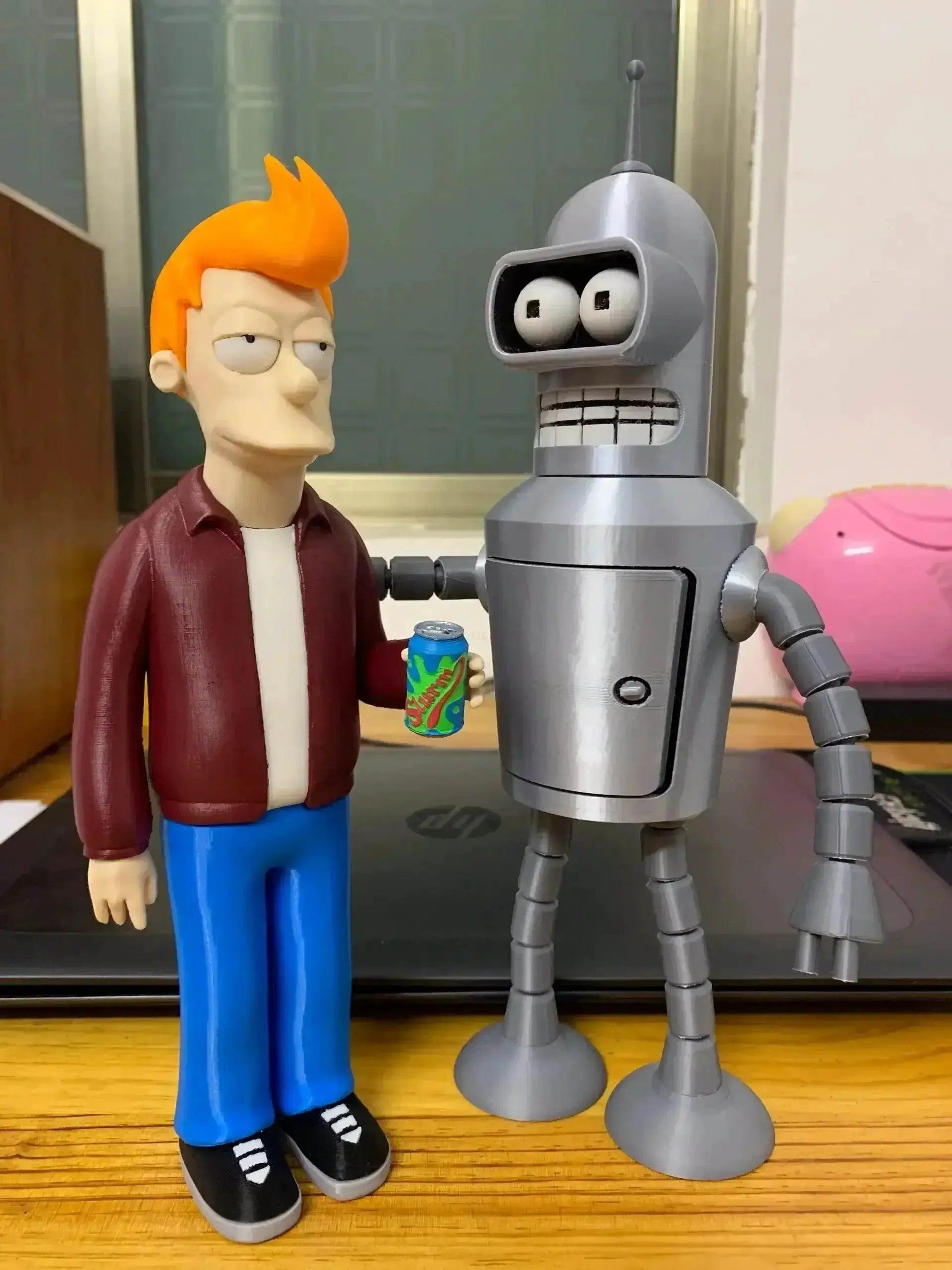  Cartoon Futurama Fry & Bender 3D Printing Action Figure Model Toys Gifts For Kids -  ToylandEU™