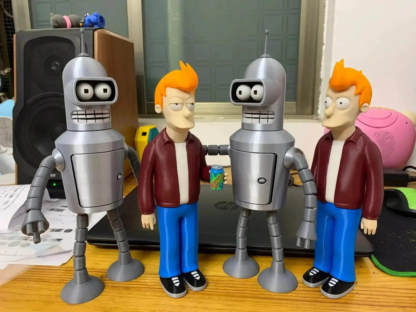  Cartoon Futurama Fry & Bender 3D Printing Action Figure Model Toys Gifts For Kids -  ToylandEU™