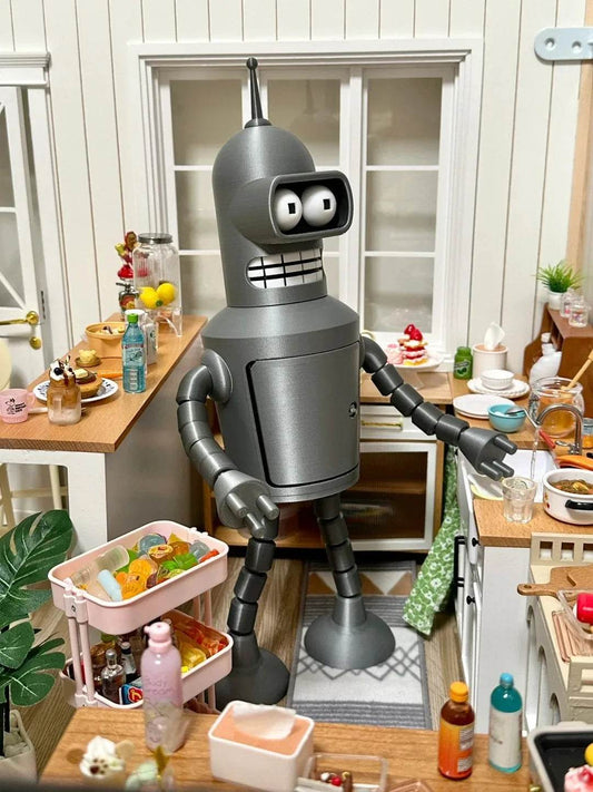 In Stock Cartoon Futurama Fry & Bender 3D Printing Action Figure Model Toys Gifts For Kids - ToylandEU