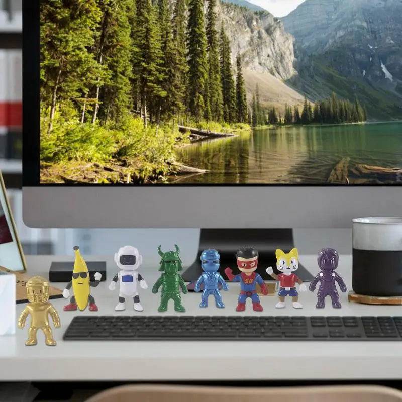 Cartoon Game Stumbling Guys Action Figures PVC Model Statue 8pcs - ToylandEU