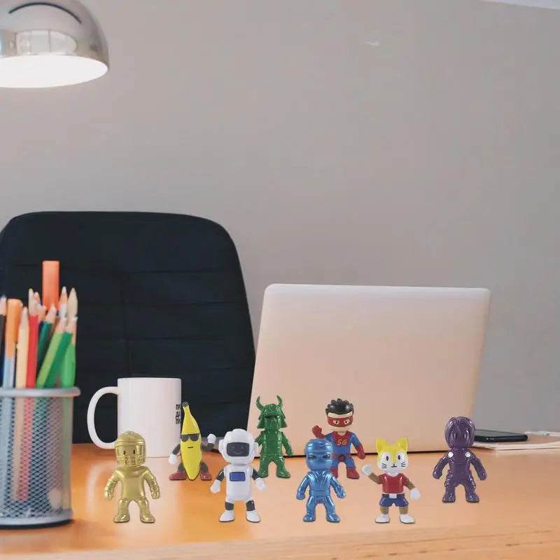 Cartoon Game Stumbling Guys Action Figures PVC Model Statue 8pcs - ToylandEU