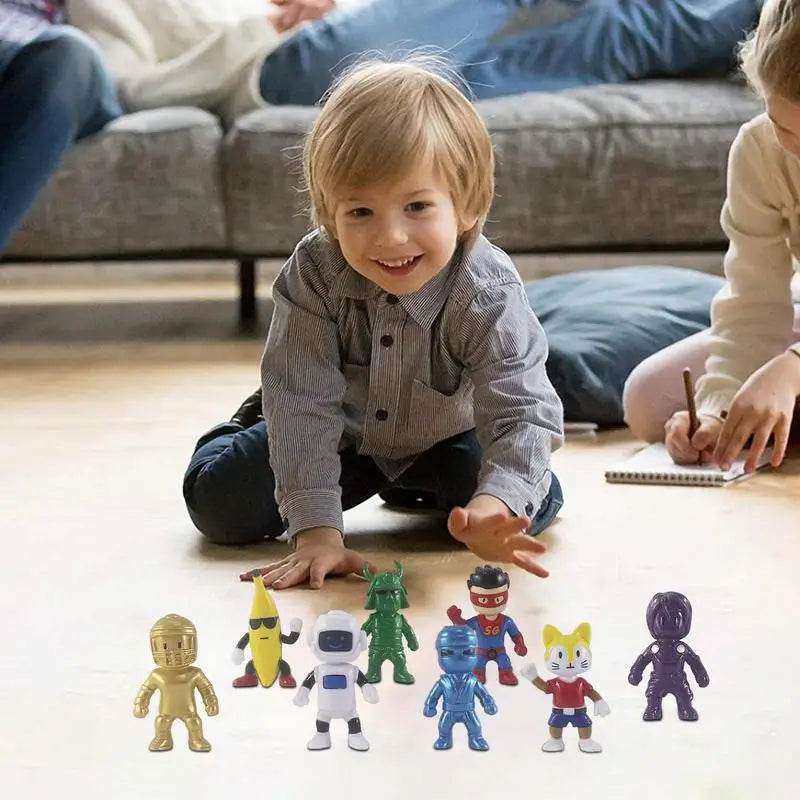 Cartoon Game Stumbling Guys Action Figures PVC Model Statue 8pcs - ToylandEU