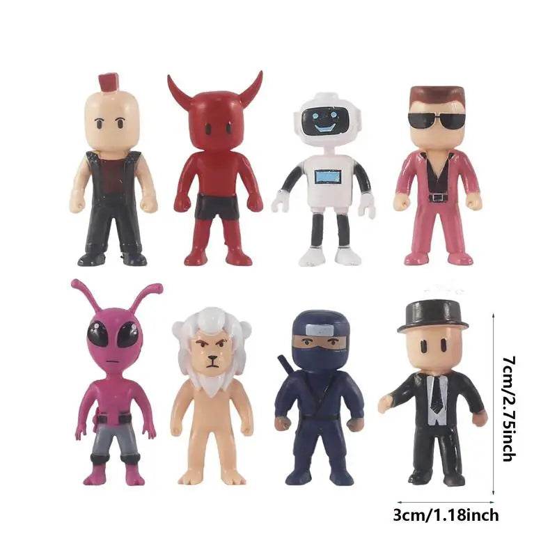 Cartoon Game Stumbling Guys Action Figures PVC Model Statue 8pcs - ToylandEU