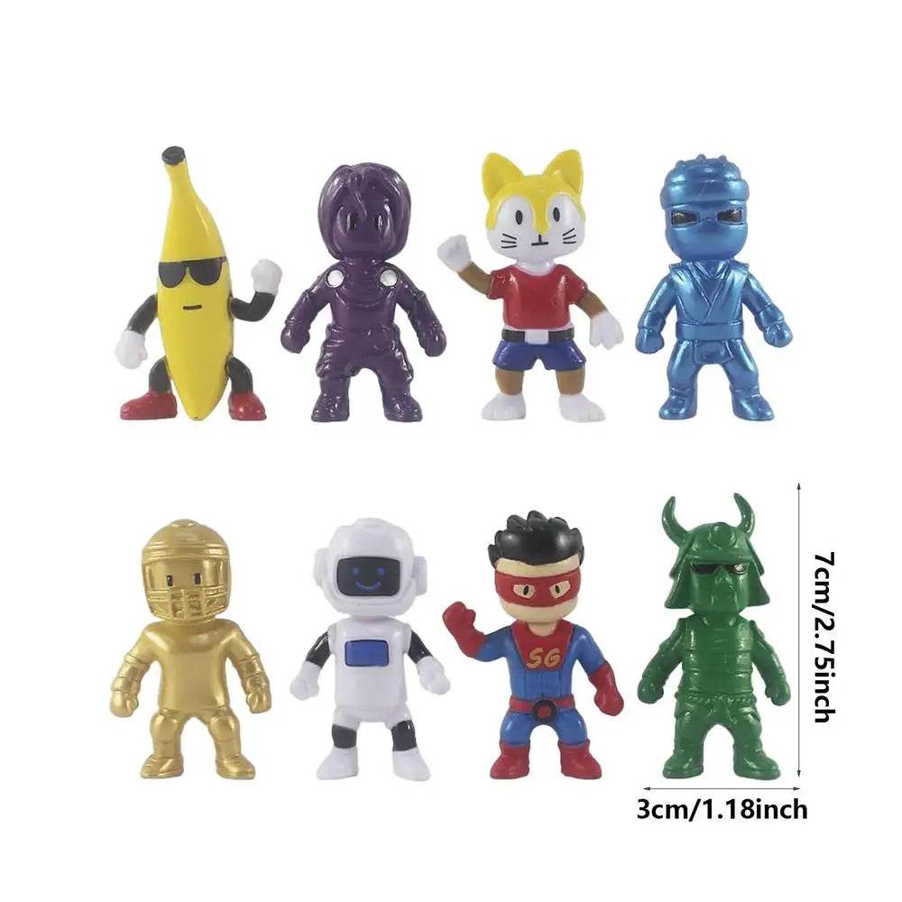 Cartoon Game Stumbling Guys Action Figures PVC Model Statue 8pcs - ToylandEU