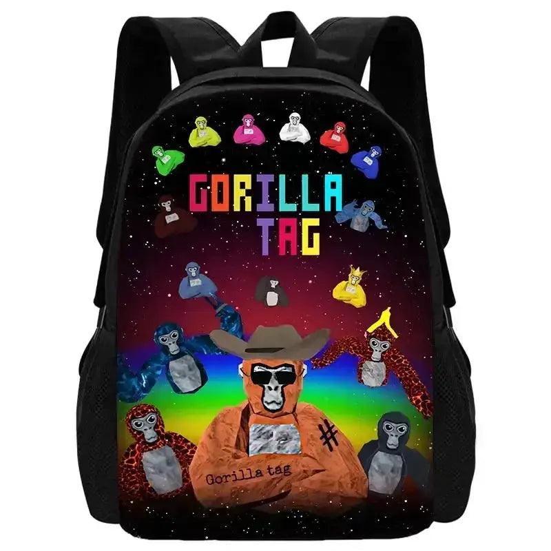  Cartoon Gorilla School Backpack For Kids Pencil Case -  ToylandEU™