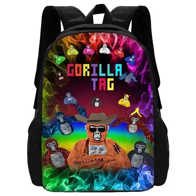  Cartoon Gorilla School Backpack For Kids Pencil Case -  ToylandEU™