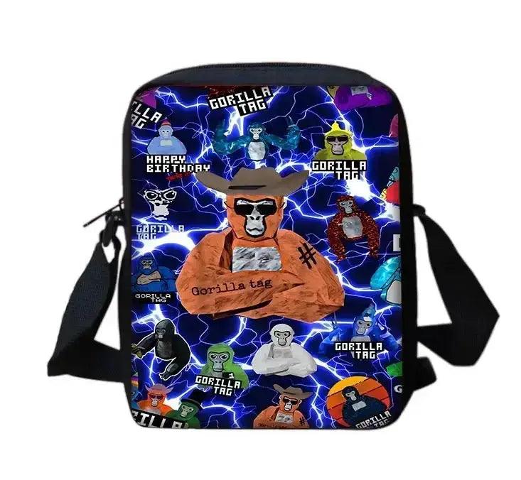  Cartoon Gorilla School Backpack For Kids Pencil Case -  ToylandEU™