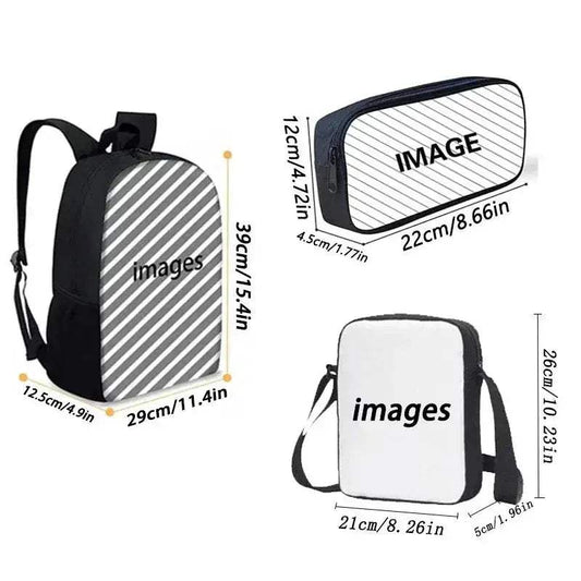  Cartoon Gorilla School Backpack For Kids Pencil Case -  ToylandEU™