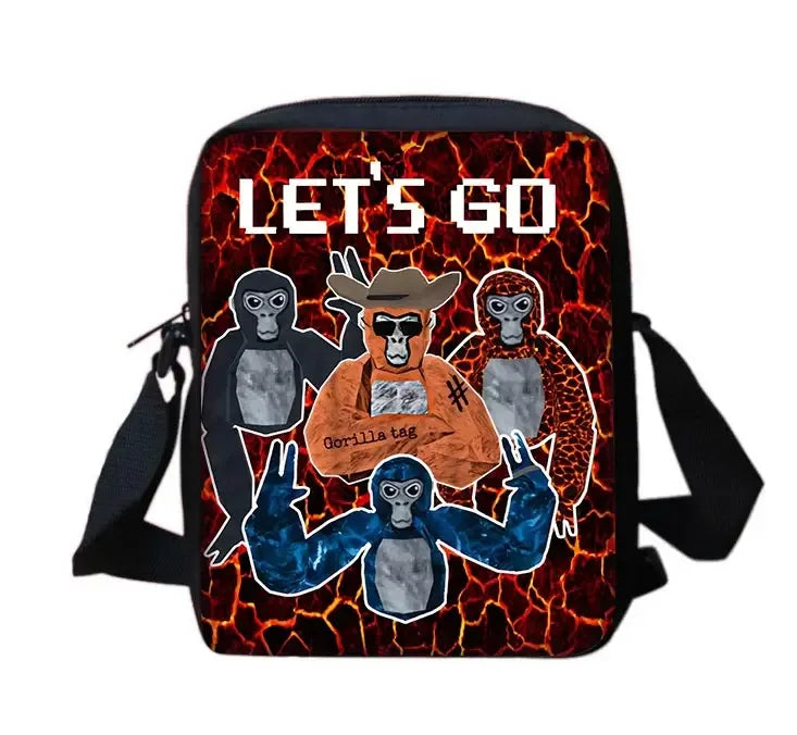 Cartoon Gorilla School Backpack For Kids With Pencil Case - ToylandEU