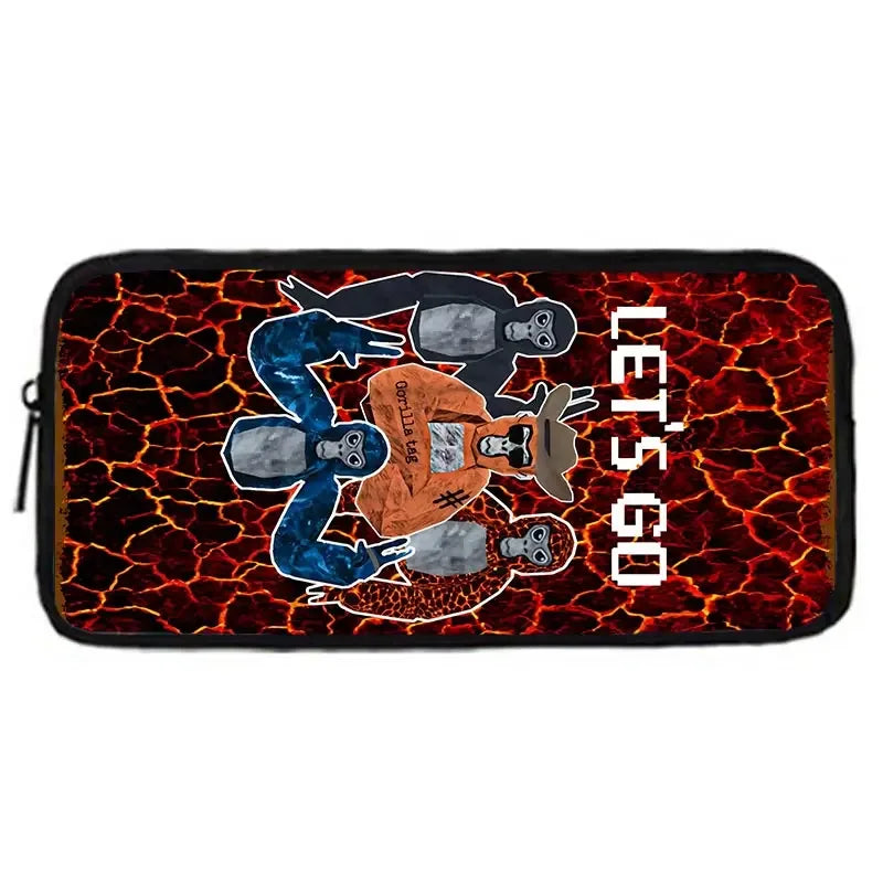 Cartoon Gorilla School Backpack For Kids With Pencil Case - ToylandEU