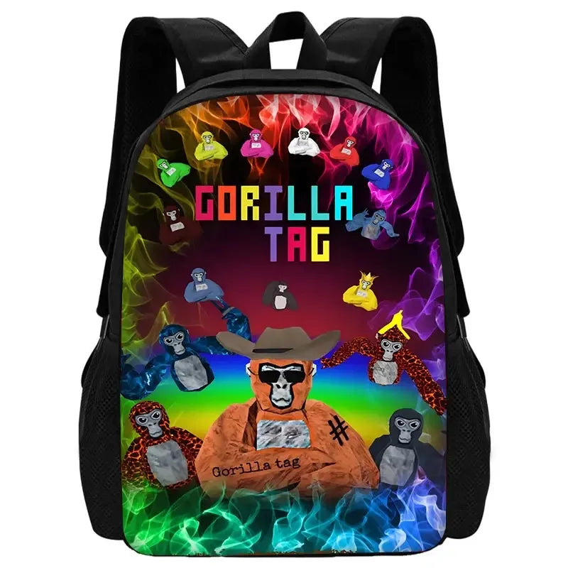 Cartoon Gorilla School Backpack For Kids With Pencil Case - ToylandEU