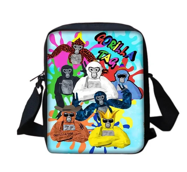 Cartoon Gorilla School Backpack For Kids With Pencil Case - ToylandEU