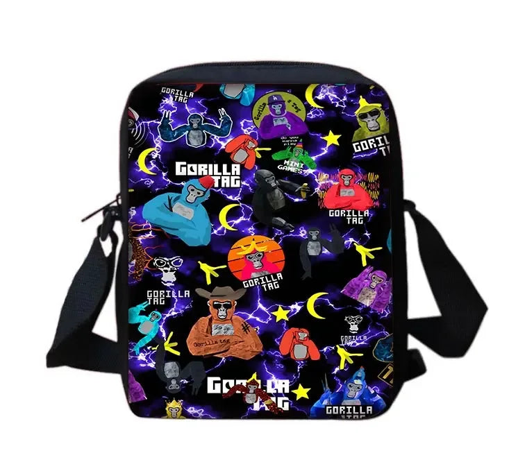 Cartoon Gorilla School Backpack For Kids With Pencil Case - ToylandEU