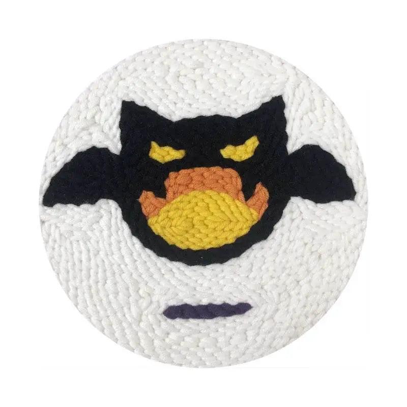  Cartoon Halloween Pumpkin Needle Punch Embroidery Kit for Beginners - Spooky Home Decor Craft Set -  ToylandEU™