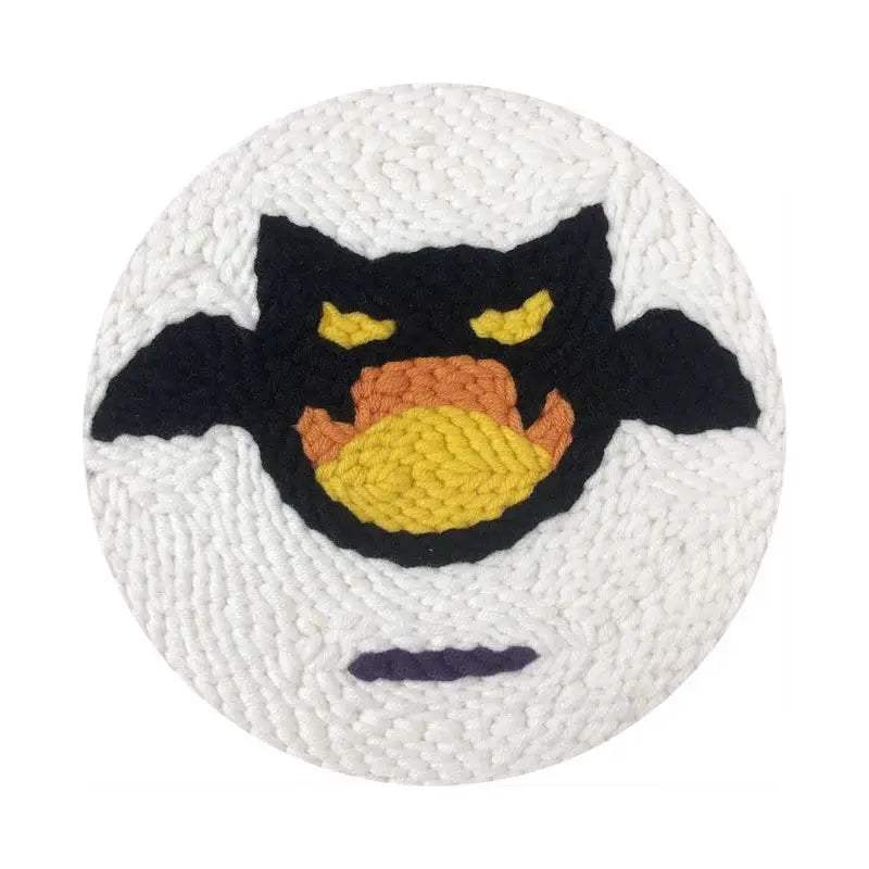  Cartoon Halloween Pumpkin Needle Punch Embroidery Kit for Beginners - Spooky Home Decor Craft Set -  ToylandEU™