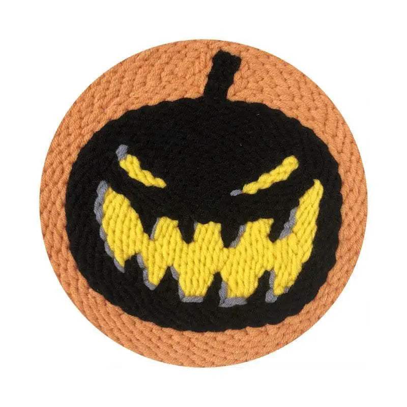  Cartoon Halloween Pumpkin Needle Punch Embroidery Kit for Beginners - Spooky Home Decor Craft Set -  ToylandEU™