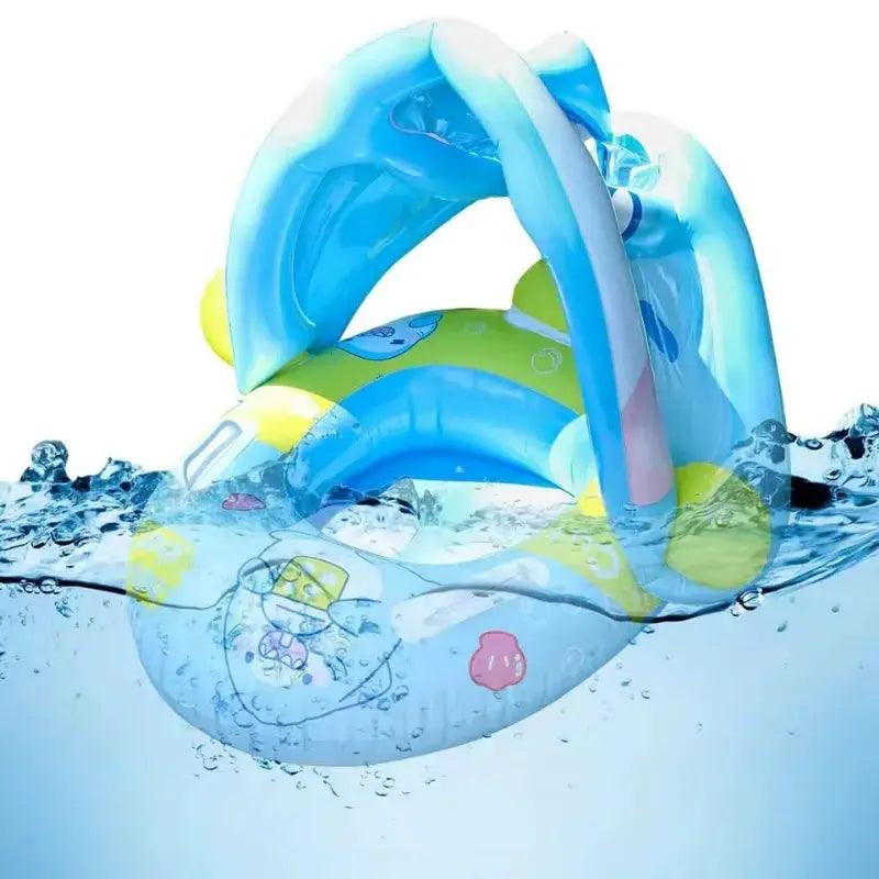  Cartoon Inflatable Baby Float Detachable Shade -  ToylandEU™