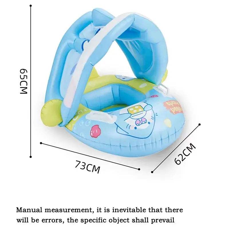  Cartoon Inflatable Baby Float Detachable Shade -  ToylandEU™