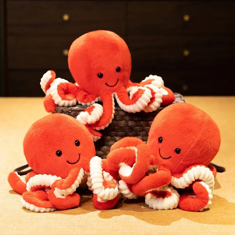 Cartoon Octopus Plush Toy Pillow Long Tentacle Soft - ToylandEU